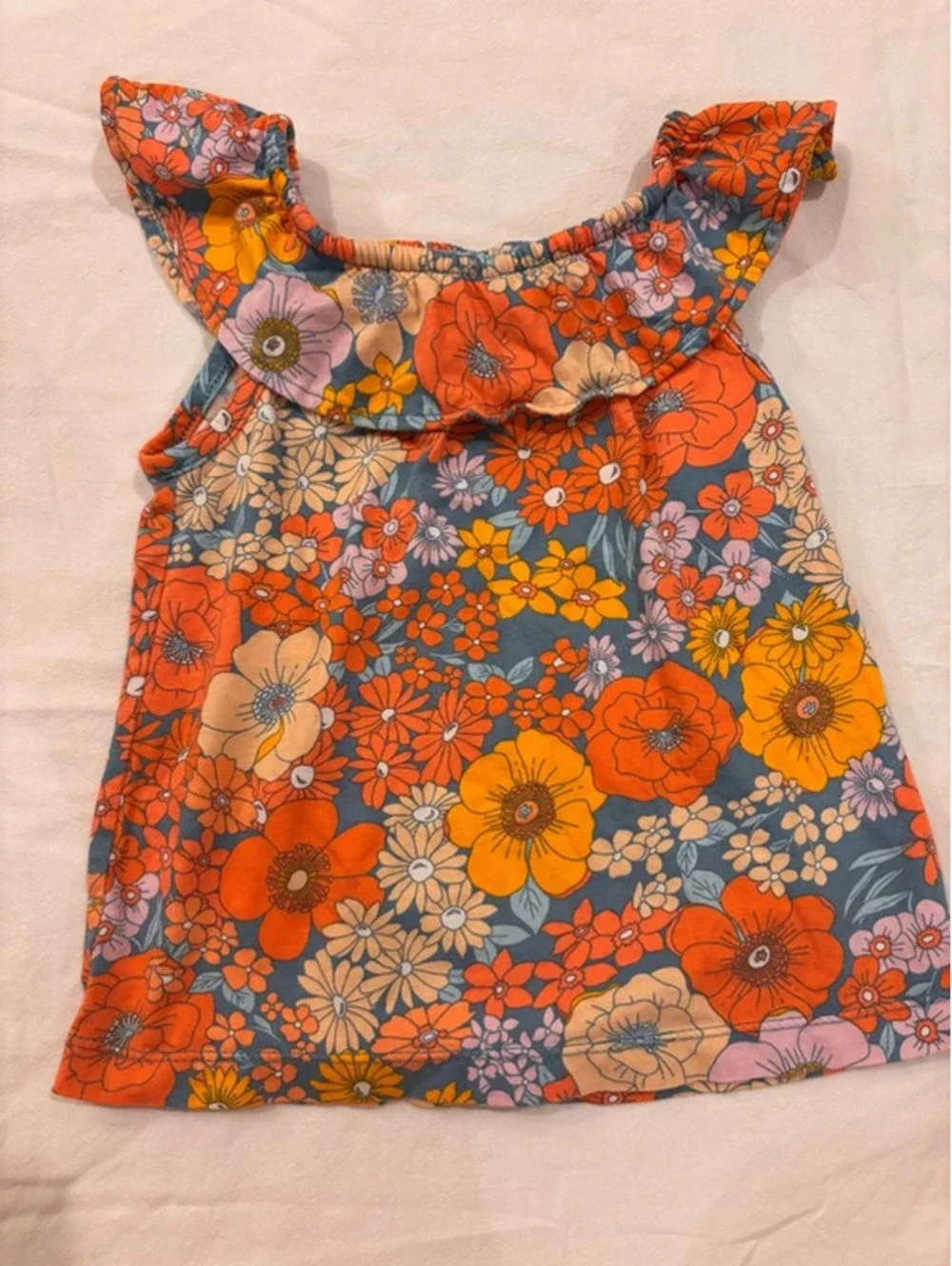 Carter’s Floral Flutter Sleeve Top 4T
